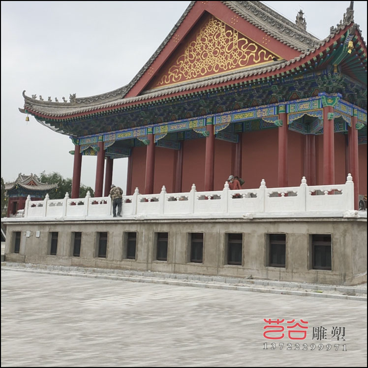 山西應縣漢白玉欄桿
